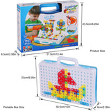 STEM Magnetic Creative Puzzle 4-in-1 Briefcase Set (193 Pcs)