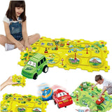 Rail Car Track Puzzle Set – 25 Pcs Build Your Own Railway