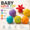 6-Piece Baby Textured Sensory Balls Set – Squeeze & Play