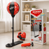 Adjustable Kids Boxing Punching Ball Set with Stand