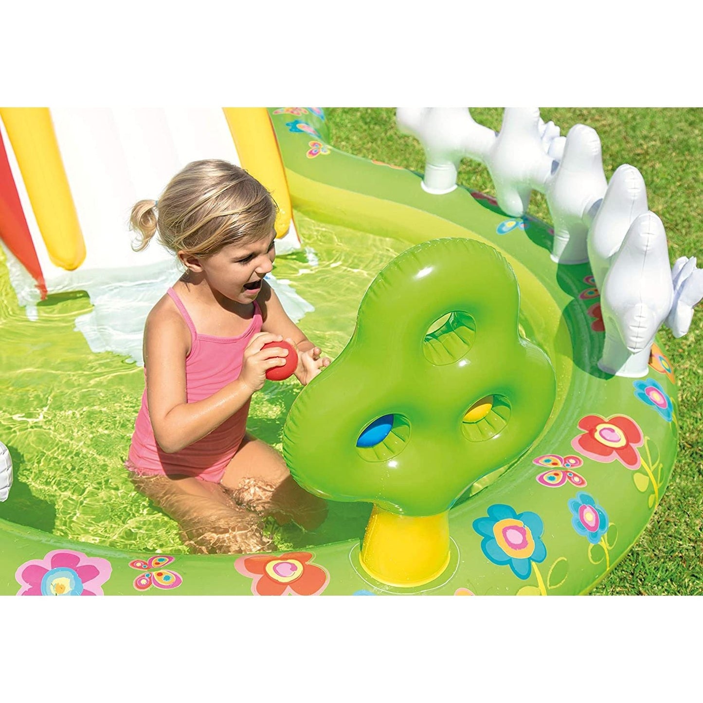 INTEX Garden Themed Kids Pool 9.6ft | Inflatable Pool