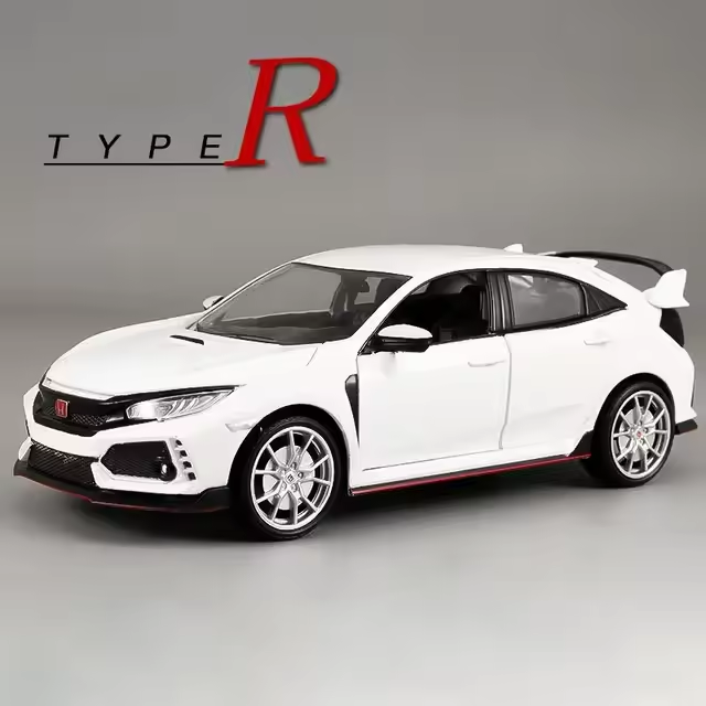 1:24 Honda Civic Type-R Diecast Model Car – Pullback Action