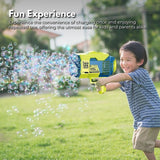 132-Hole Automatic Bubble Gun – Rechargeable Bubble Machine for Kids