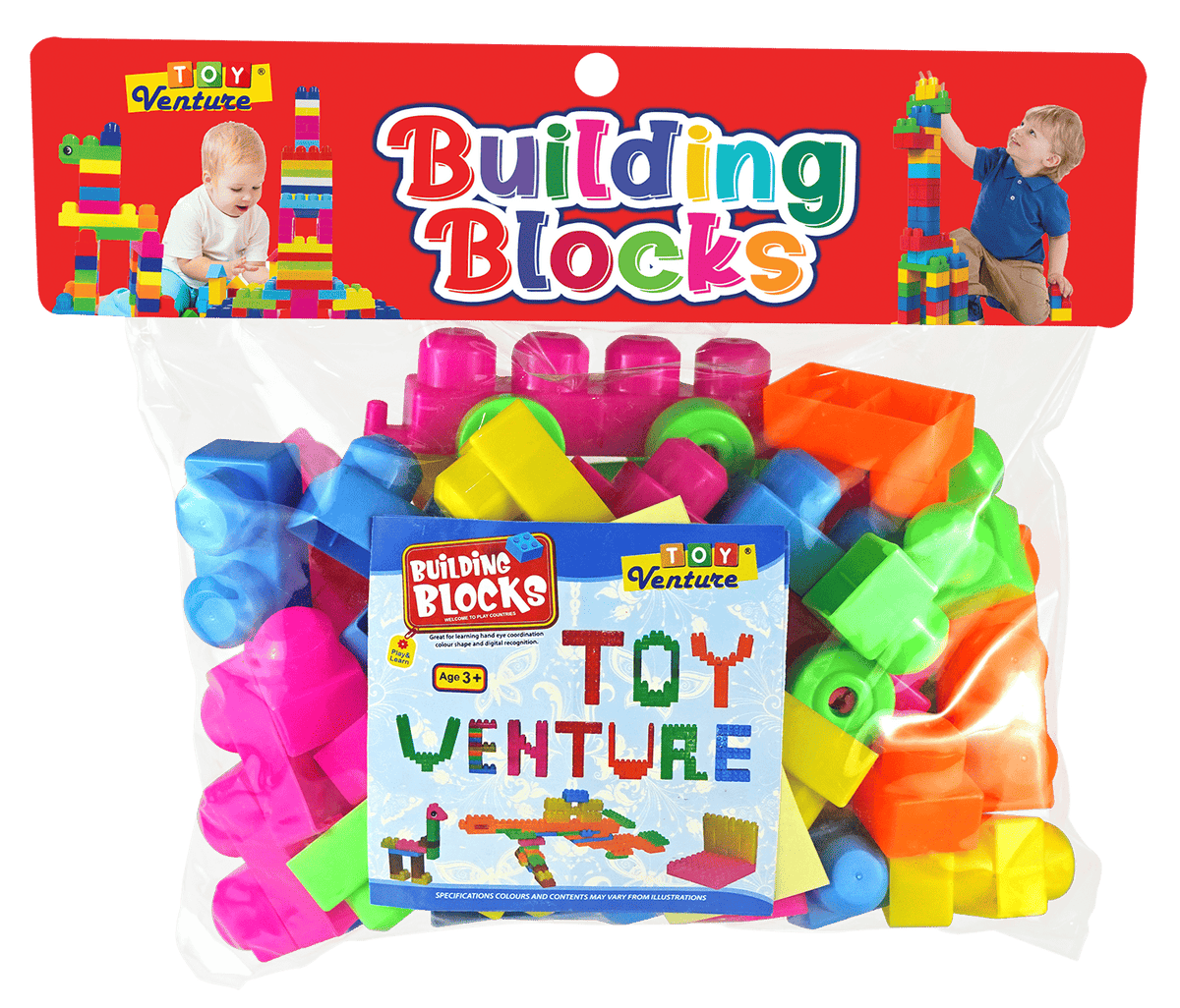 54 Pcs Building Block Set – Educational Construction Toy for Kids