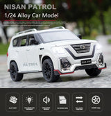 1:24 Diecast Nissan Patrol SUV Model Car – Pull-Back with Lights & Sound