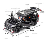 1:24 Diecast Nissan Patrol SUV Model Car – Pull-Back with Lights & Sound