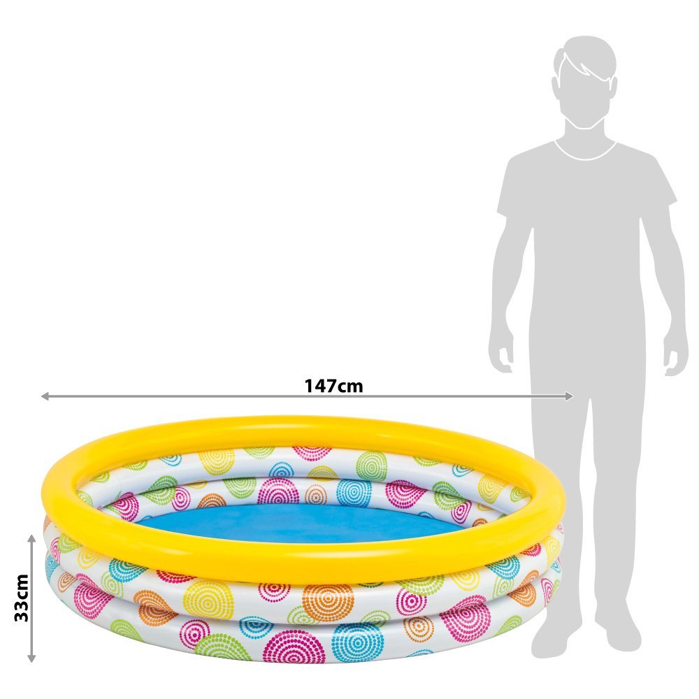 INTEX Rainbow Ombre Pool 4.10ft | Kids Pool