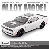 Dodge Challenger Hellcat Diecast Model Car – 1:18 Scale Collectible