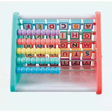 5-in-1 Multifunction Learning Shelf with Drawing Board & Alphabet Blocks
