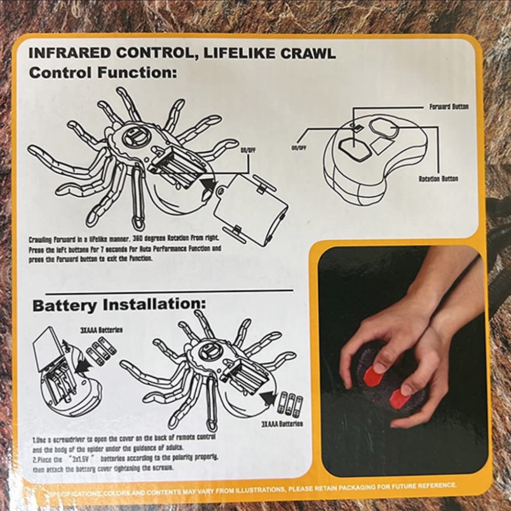 Creepy RC tarantula spider toy for kids — ToyVerse