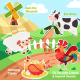 Montessori Busy Book for Toddlers – 4 Interactive Learning Pages