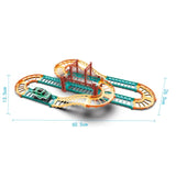DIY Urban Rail Track Set with Toy Truck for Kids