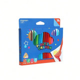Triangular Grip Crayons Set for Kids – 18 Colors