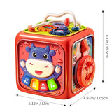 6-in-1 Montessori Activity Cube for Toddlers