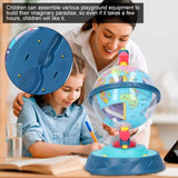 DIY Amusement Park Assembly Globe - Learning Globe Toy for Kids