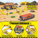 LumenVela 203 Pcs DIY Car Parking Lot & Track Set