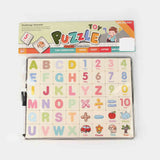2-in-1 Magnetic Alphabet & Number Puzzle Game for Kids