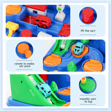City Rescue Car Race Track Playset with 4 Mini Cars