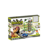 DIY Dinosaur Parking Lot Playset – 71 Pcs with Toy Cars