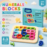 Wooden Number Blocks Puzzle Board for Kids – Montessori Toy