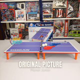 Compact Foldable Table Tennis Table – Wooden Ping Pong Set with Paddles &amp; Ball