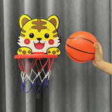 Tiger Adjustable Basketball Hoop Set for Kids with Air Pump