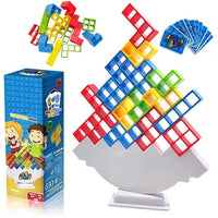 Tetra Tower balance stacking game colorful blocks for kids