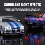 Nissan Skyline GT-R R34 1:24 Diecast Model Car