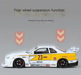 1:24 Nissan Skyline GTR R34 S15 Modified Widebody Diecast Model Car