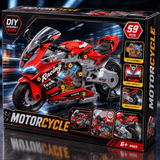 2-in-1 Take-Apart Motorcycle Workshop Building Set for Kids