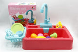 Kitchen Sink Toy Playset – Electric Dishwasher &amp; Water Basin