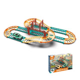 DIY Urban Rail Track Set with Toy Truck for Kids