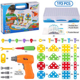 STEM Magnetic Creative Puzzle 4-in-1 Briefcase Set (193 Pcs)