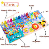 Multifunctional Logarithm Board Game – 8-in-1 Wooden Learning Toy for Kids