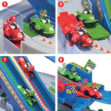 Super Mario Race Course DIY Set – 2-Player Obstacle Playset with Figurines