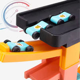 Gliding Railcar Building Blocks Track Set for Kids