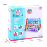 5-in-1 Multifunction Learning Shelf with Drawing Board & Alphabet Blocks