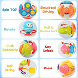 8-in-1 Space Busy Cube Toy – Stroller & Car Seat Sensory Toy