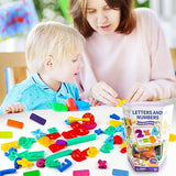 Letters & Numbers Playdough Set – Educational Molds for Kids
