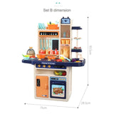65-Piece Spraying Mist Kitchen Set with Lights, Sound &amp; Real Water Tap