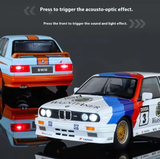 BMW M3 E30 Modified 1:24 Diecast Model Car – Lights & Sound