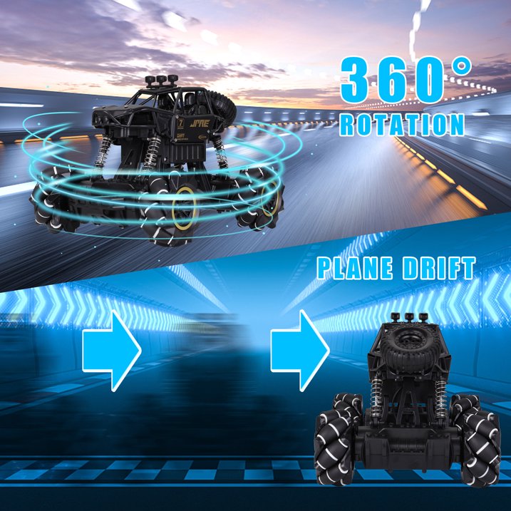 2.4GHz Wrist RC Rock Crawler with 360 Rotation & Rechargeable Battery