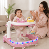 Foldable 3-in-1 Baby Walker with RGB Lights & Music