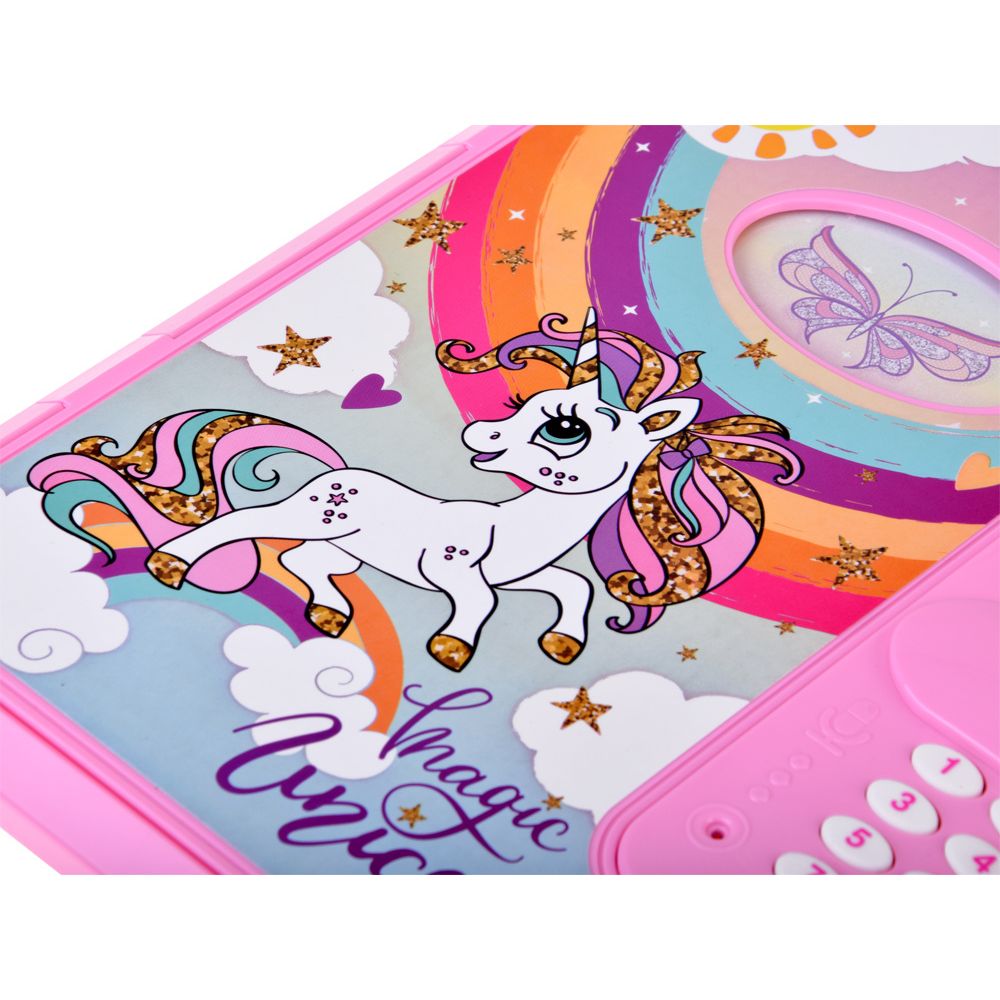 Magical Unicorn Notebook Locker Set with Accessories for Kids
