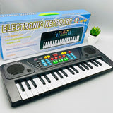 37-Key Piano Keyboard Toy for Kids with Microphone & Stool
