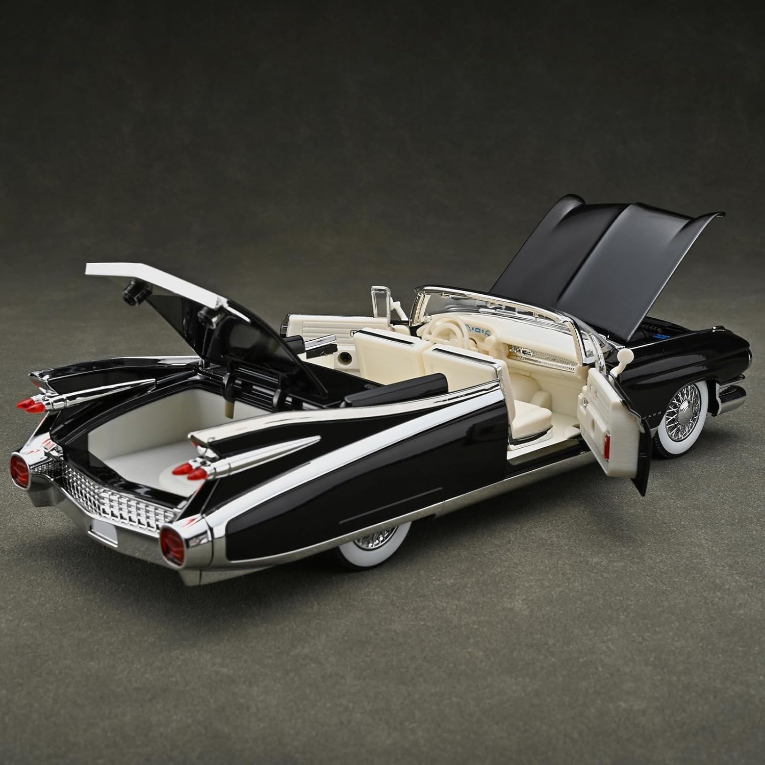 1959 Cadillac Eldorado Biarritz diecast car rear tailfin design Pakistan