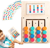 Wooden Color Matching Puzzle Board Game – 24 Challenges