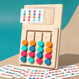 Wooden Color Matching Puzzle Board Game – 24 Challenges