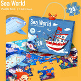 24 Pcs Art Puzzle for Kids – Educational Jigsaw Puzzle Set