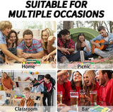 Shut The Box Dice Game – Wooden Family Math Board Game for 2–4 Players